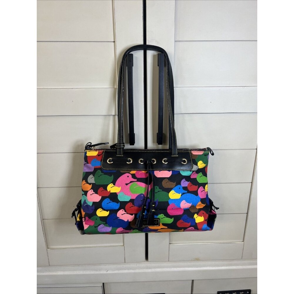 Dooney & Bourke Multicolor Signature Duck Shoulder Bag